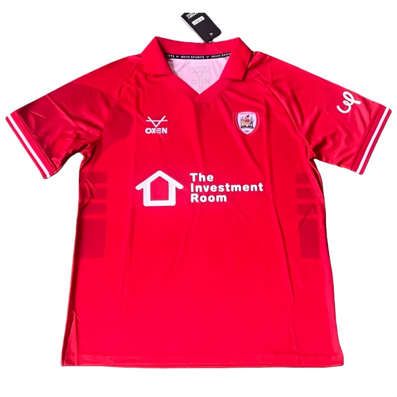 2025-2026 Mens Barnsley home red Soccer Jersey