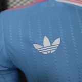 2025-26 Inter Miami Third Away blue Long Sleeve Player Version  Long Sleeve Soccer Jersey