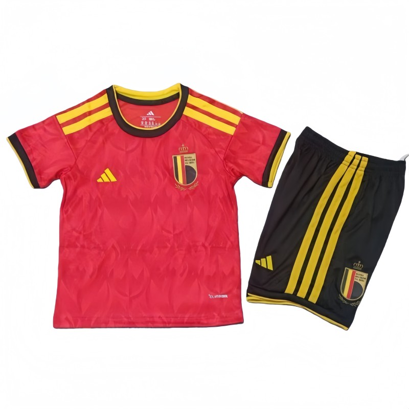 2026-27 Kids Belgium home red soccer jersey