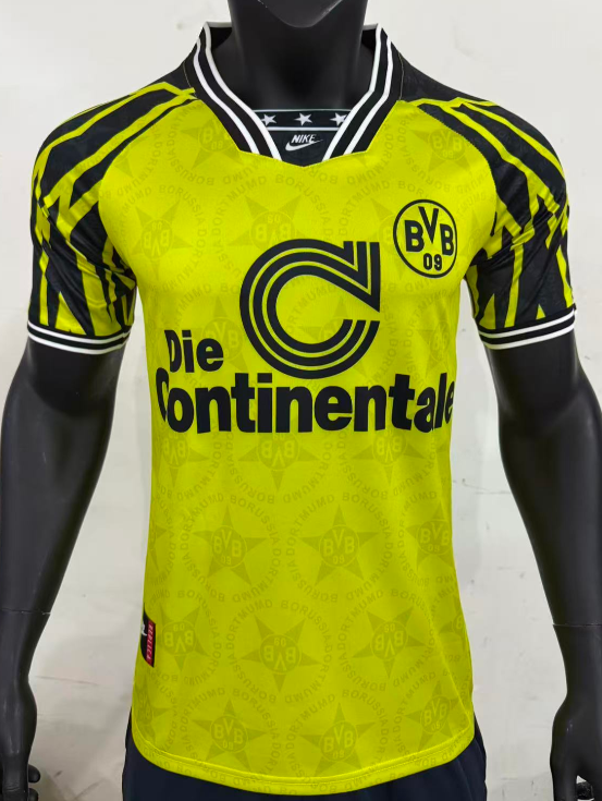 1994-95 Mens Borussia Dortmund Retro Home green soccer Jersey