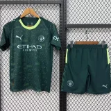 2025-26 Kids Manchester City  Fourth away soccer  jersey