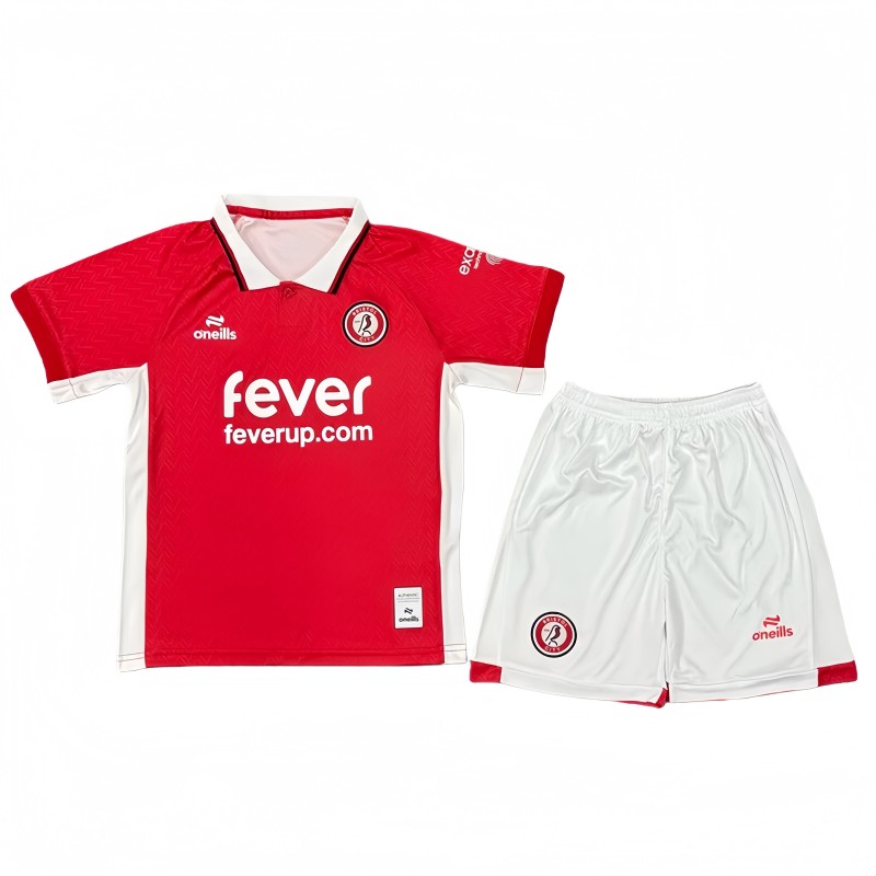 2025-26 Kids Bristol City Home Soccer Jersey
