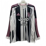 2025-26 Mens Juventus home  Long Sleeve  soccer Jersey