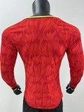 2026-27 Mens Belgium home red Player version long sleeve soccer Jersey