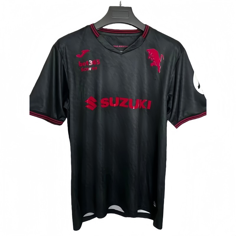 2025-26 Mens Torino Commemorative Edition black Fans Soccer Jersey