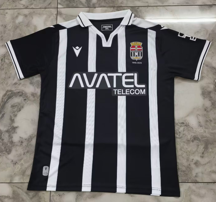2025-26 Mens Cartagena home black white soccer jersey
