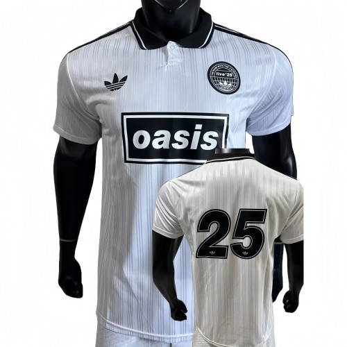 2025-26 Mens Oasis white  Player Version #25 soccer jersey