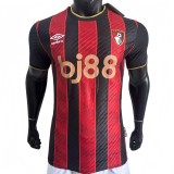 2025-26 Mens Bournemouth Home red black Player version  Soccer Jersey