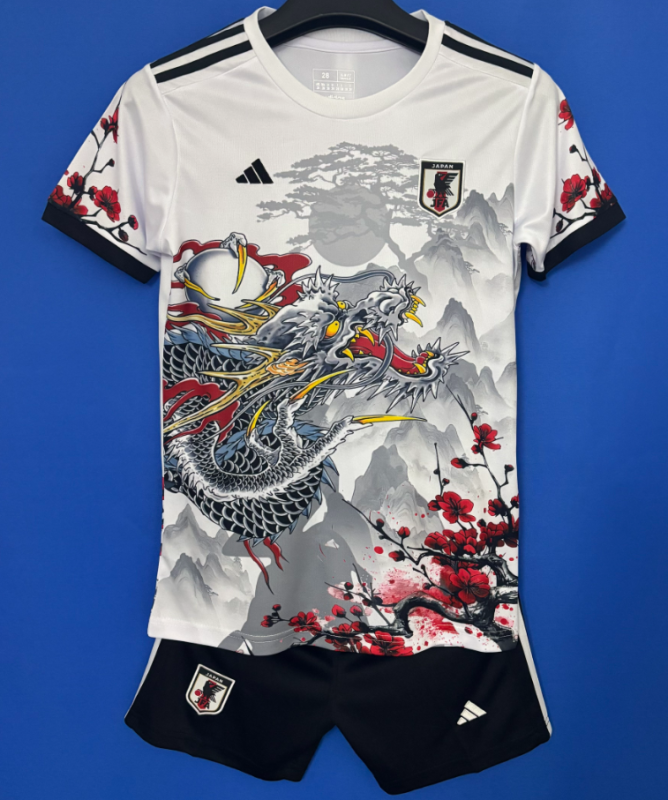 2025-26 Kids  Japan Special Edition white  soccer jersey
