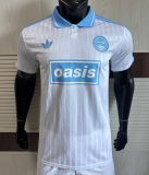 2025-26 Mens Oasis white blue Polo  Player version 25# soccer jersey