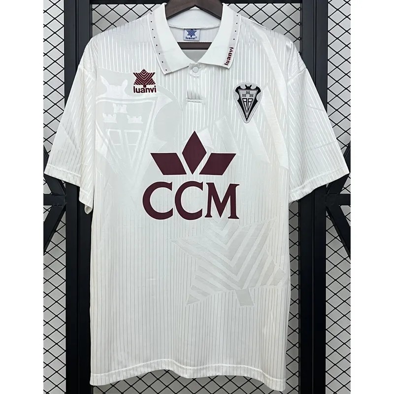 1995-1996 Mens Albacete Home Retro Soccer Jersey
