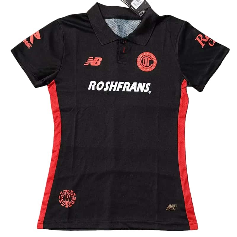 2025-26 Women Toluca Third away black Fans Soccer Jersey