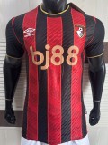 2025-26 Mens Bournemouth Home red black Player version  Soccer Jersey