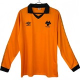 1980-1981 Mens Wolves Home Long Sleeve Retro Soccer Jersey