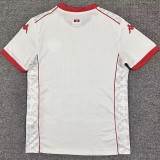2025-26 Mens Tunisia Away white soccer jersey