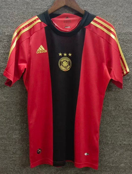 2008 Mens Retro Germany red black soccer Jersey