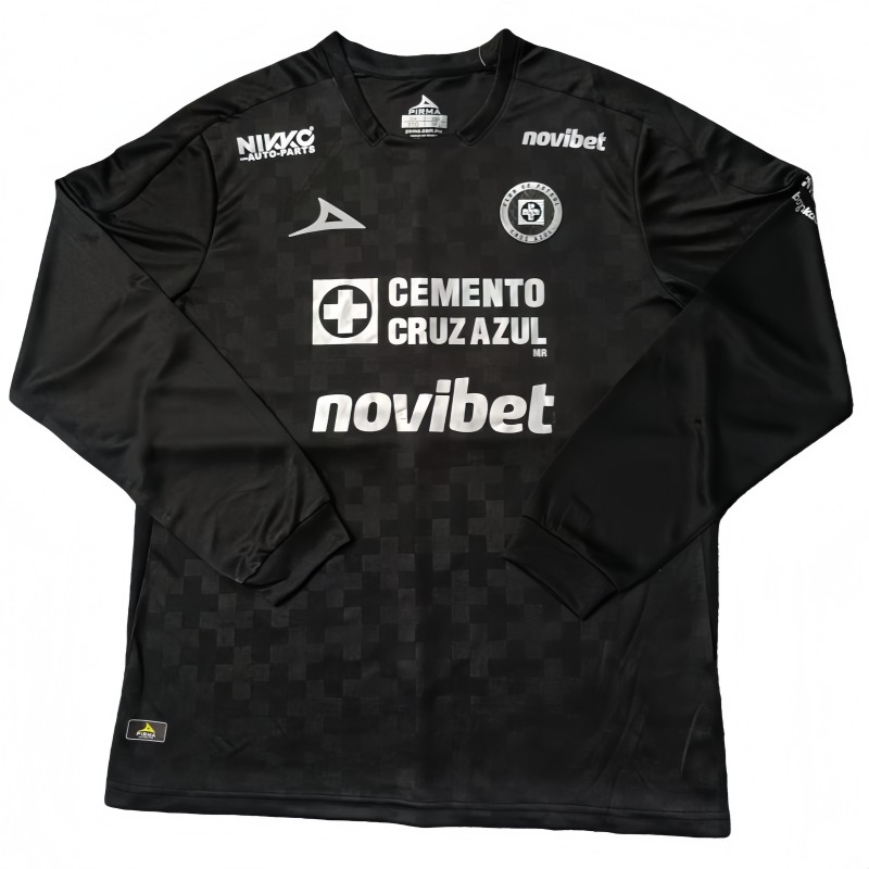2025-26 Mens Cruz Azul Third away black  Long Sleeve Soccer Jersey