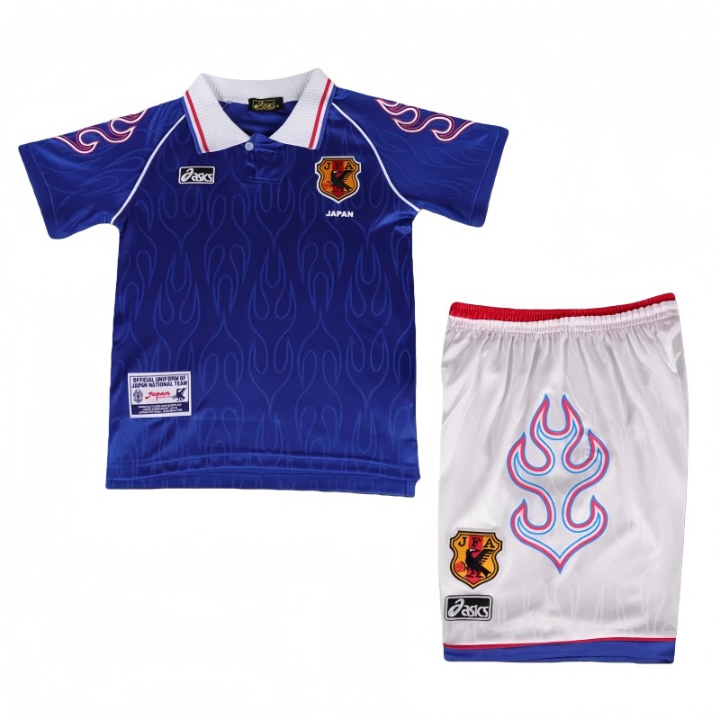 1998 Kids Japan Home  Retro Soccer Jersey
