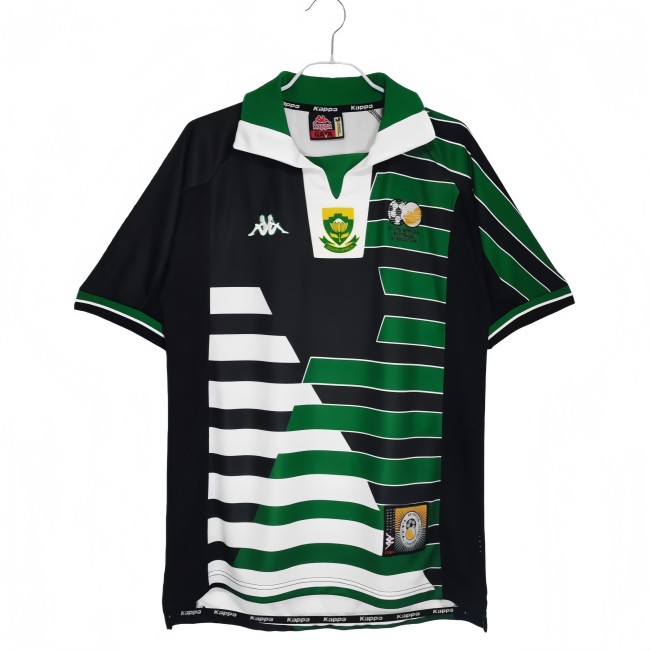1998 Mens South Africa Away Green Soccer Jersey