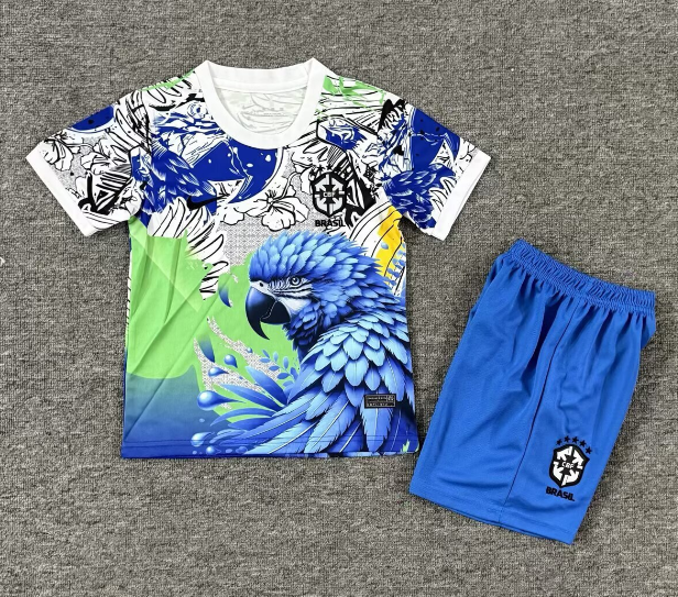 2025 Kids Brazil Special Edition Soccer Jersey