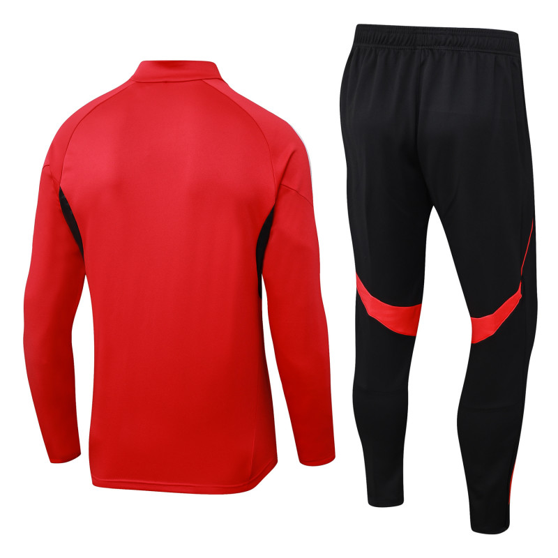 2025-26 Mens Manchester United  red Half-pull Training suit