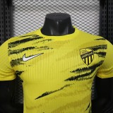2025-26 Mens Ittihad yellow  Player version soccer jersey