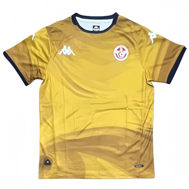 2025-26 Mens Tunisia Third away yellow  soccer jersey