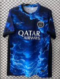2025-26 Mens PSG away blue  Soccer Jersey