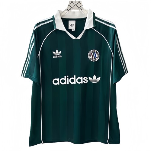 2025-26 Mens Ad Three Stripes Classic Edition Green Polo soccer jersey