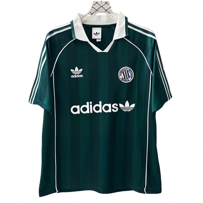 2025-26 Mens Ad Three Stripes Classic Edition Green Polo soccer jersey