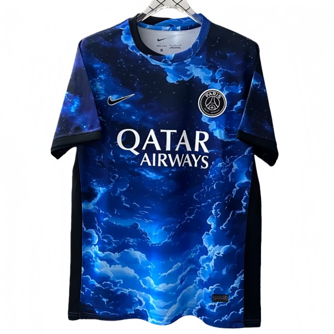 2025-26 Mens PSG away blue  Soccer Jersey