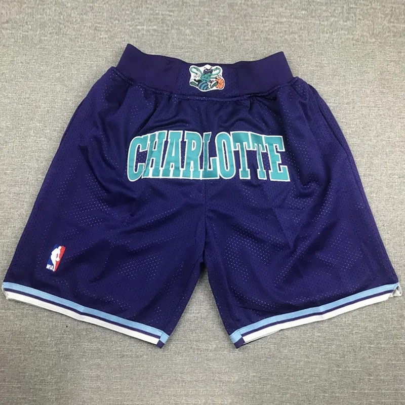HORNETS royal blue City Edition Top Quality NBA Pocket Pants #黄蜂队