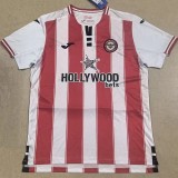 2025-26 Mens Brentford Home red white  Soccer Jersey