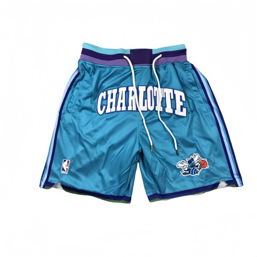 HORNETS Blue City Edition Top Quality NBA Pocket Pants #黄蜂队