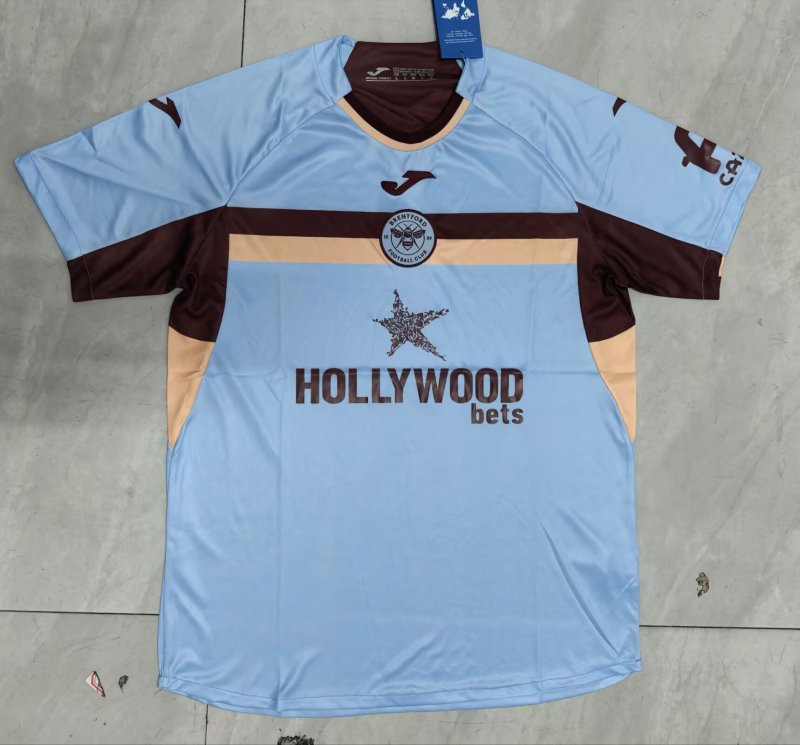 2025-26 Mens Brentford away blue Soccer Jersey