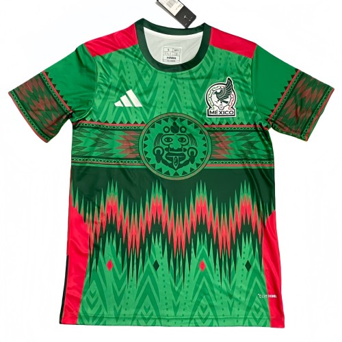 2025-26 Mens Mexico Green Special Edition Soccer Jersey