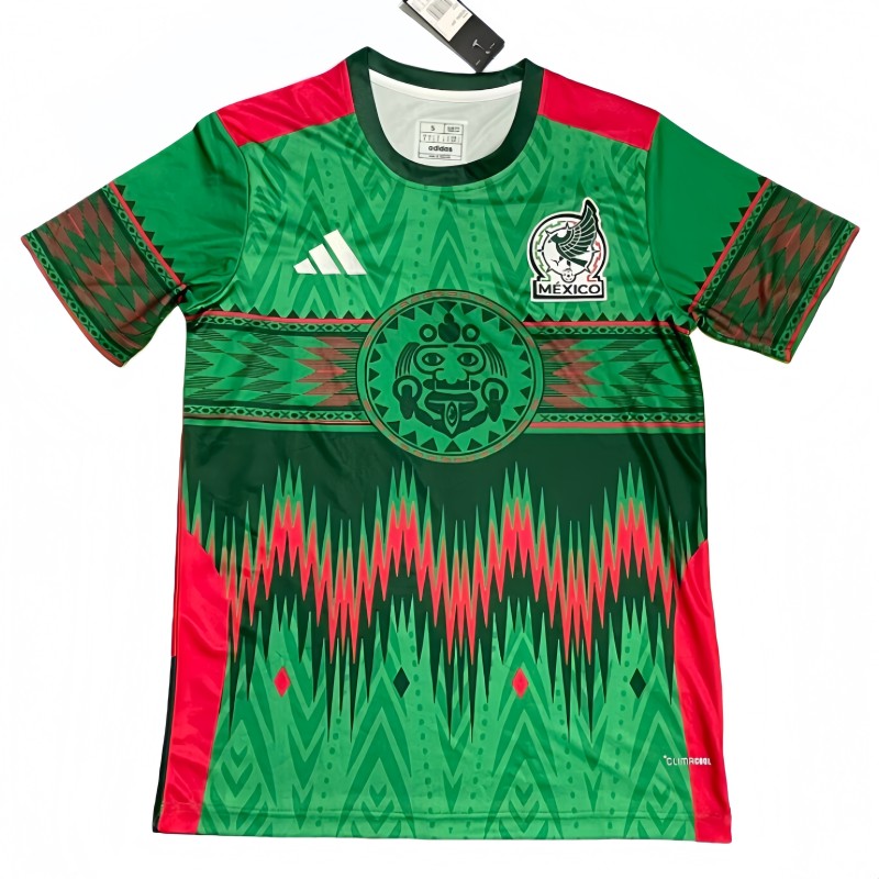 2025-26 Mens Mexico Green Special Edition Soccer Jersey
