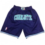 HORNETS royal blue City Edition Top Quality NBA Pocket Pants #黄蜂队