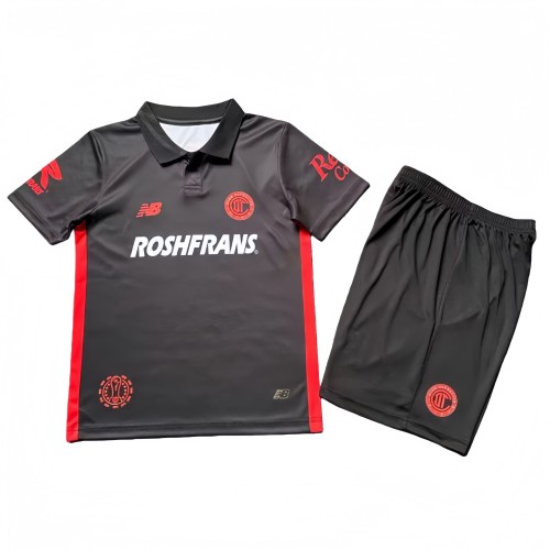 2025-26 KIDS Toluca third away black soccer jersey