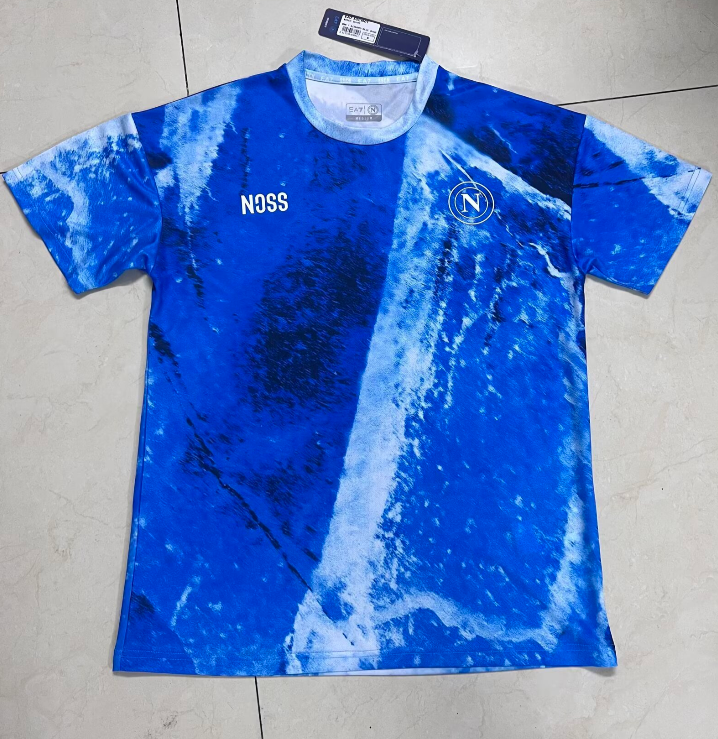 2025-26 Mens Calcio Napoli blue white  soccer jersey