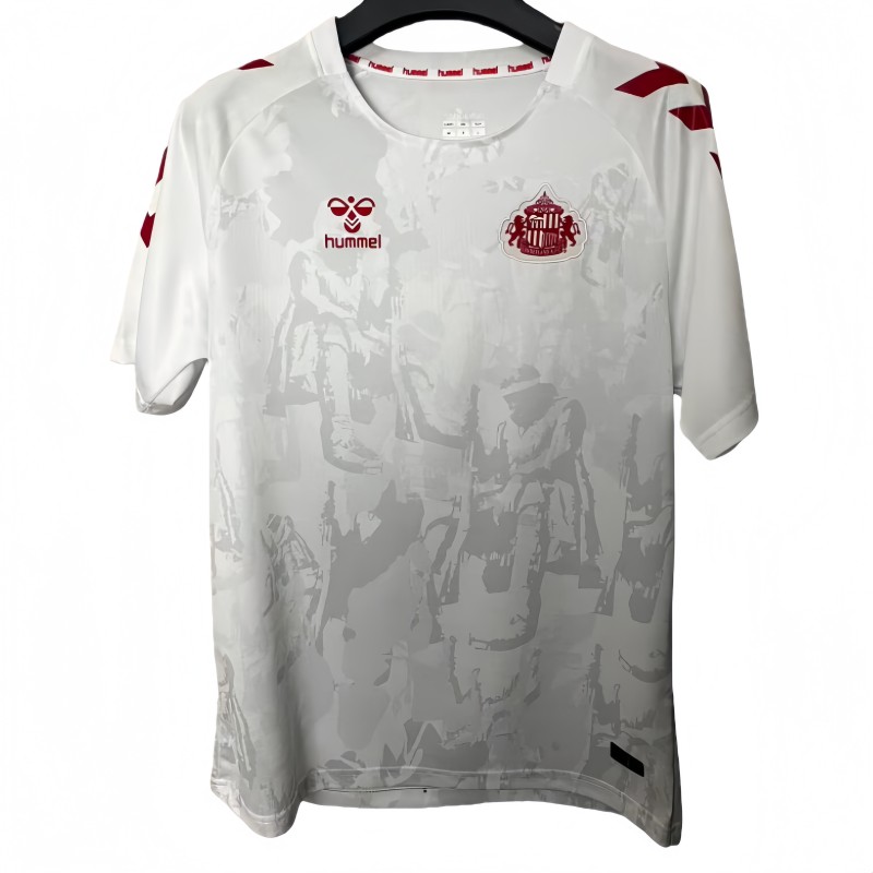 2025-26 Mens Sunderland white Fans Soccer Jersey