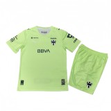 2025-26 Kids Monterrey grass green goalkeeper Soccer Jersey