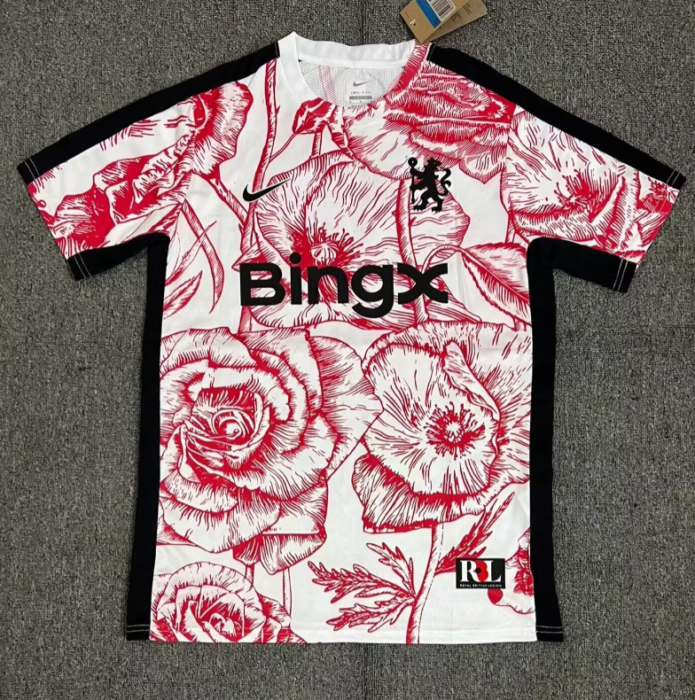 2025-26 Mens Chelsea red white  Fans Soccer Jersey