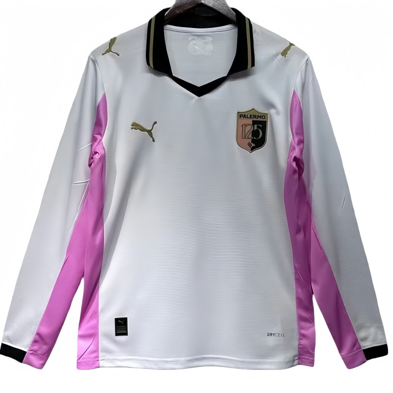 2025-26  Menns Palermo 125th Anniversary Long Sleeve Soccer Jersey