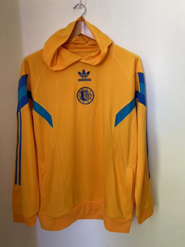 2025-26 Mens Tigres UANL Yellow Hoodie Jersey