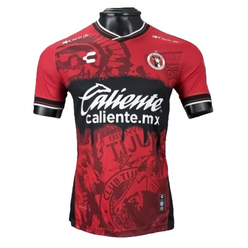 2025-26 Mens Tijuana Home red Player version Soccer Jersey