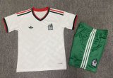 2025-26 Mexico Kids away white Soccer Jersey