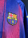 2025-26 Mens Barcelona home Long Sleeve soccer Jersey