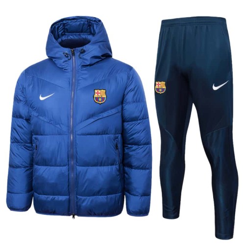 2023-24 Mens Barcelona hoodie cotton-padded jacket Training suit G158#