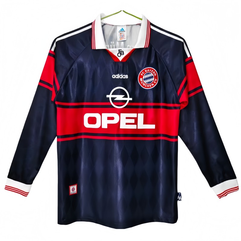 1997-99 Mens Retro Bayern Munich long sleeve soccer jersey